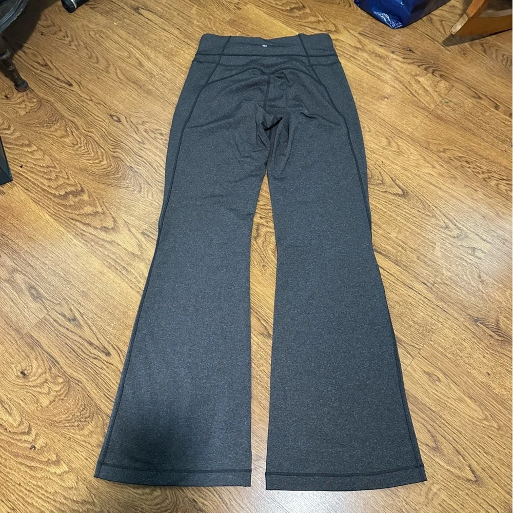 Lululemon Athletica Charcoal wide legs  Pants size 10 relaxed